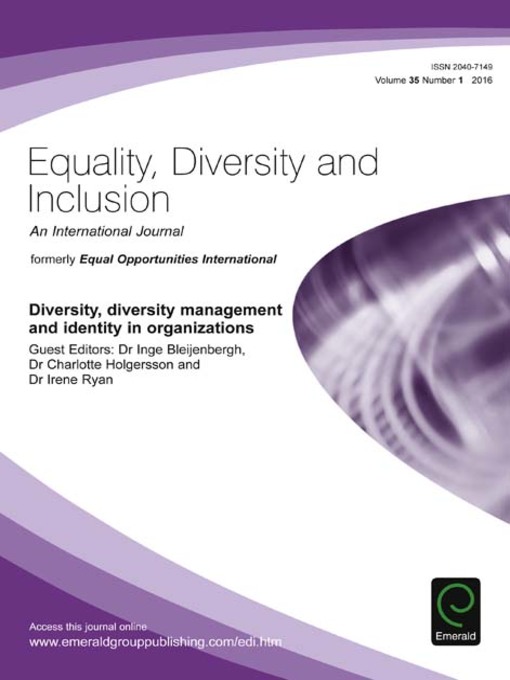Title details for Equality, Diversity and Inclusion: An International Journal, Volume 35, Number 1 by Inge Bleijenbergh - Wait list